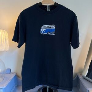 Men's Navy T-Shirt with Blue Van Graphic